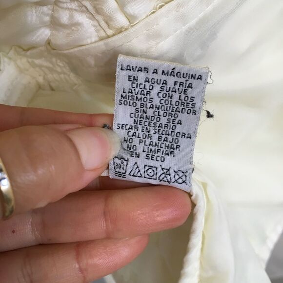 Ralph Lauren Polo Jeans Women's Cream 4 Pocket Full Zip Quilted Jacket Size XL - Picture 13 of 17